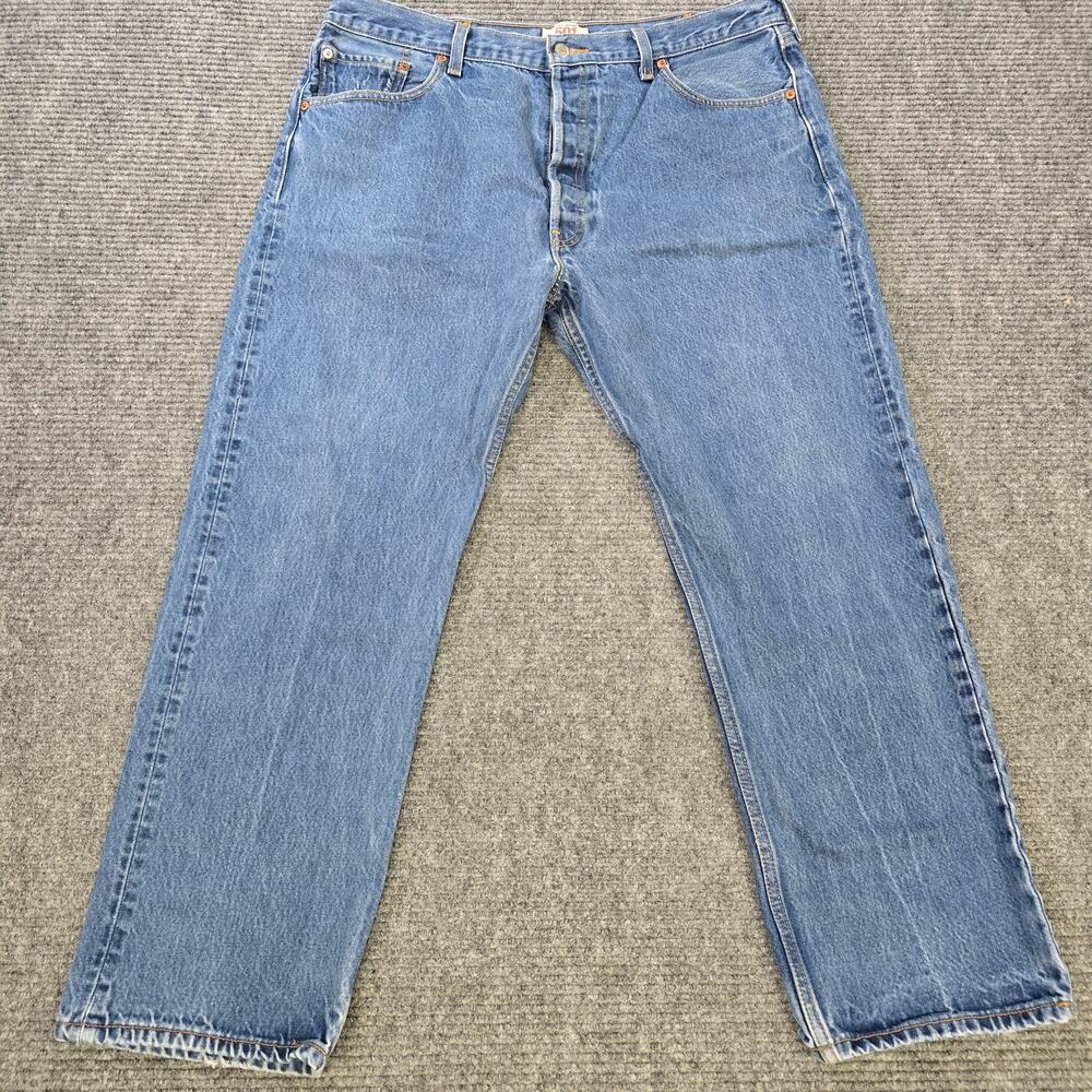 Levi's 501 Jeans Mens 40x32 Blue Button Fly Straight Leg Classic Y2K